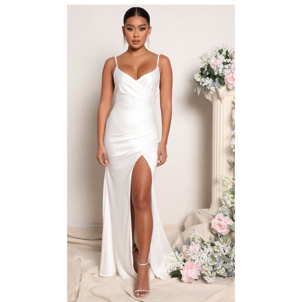 Elegant White Evening Gown